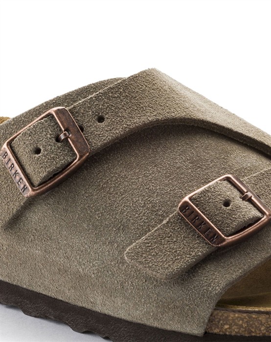 Zürich Suede Leather Sandal - Taupe